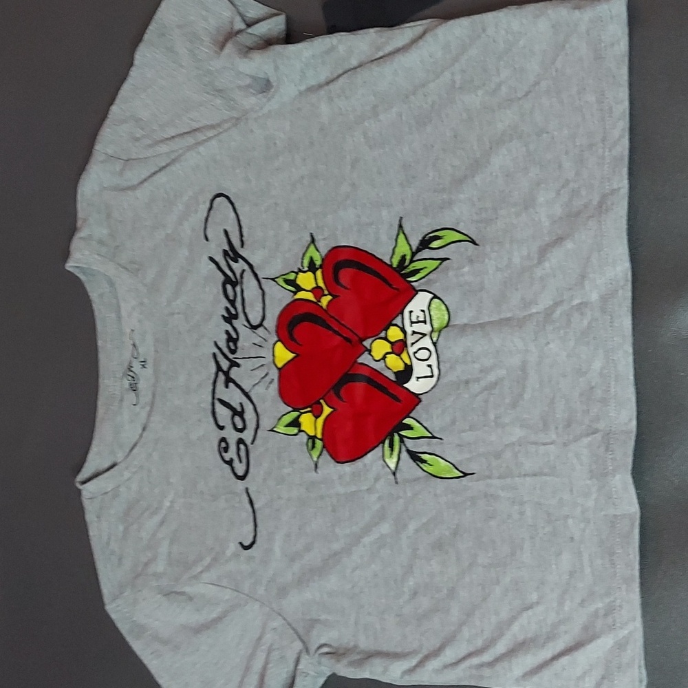 Y2k vintage Ed hardy crop top